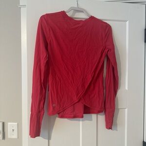 Lululemon Athletica Pink Asymmetrical Athletic Long sleeve